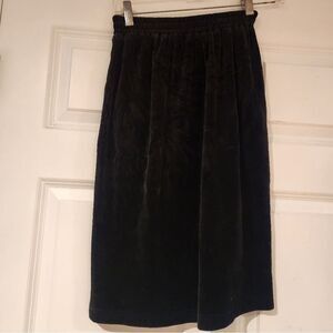 SK & Company vintage velour knee length skirt S Petite